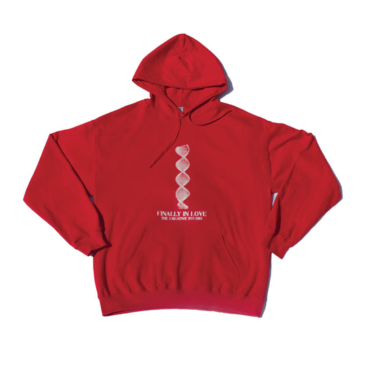 D.N.A  Red Fleece Hoodie